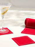 Solid Red Carpet Cocktail Napkins