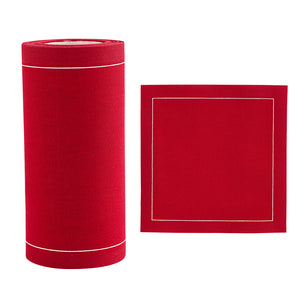 Solid Red Carpet Cocktail Napkins